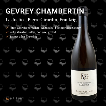 2021 Gevrey-Chambertin La Justice, Pierre Girardin, Bourgogne, Frankrig